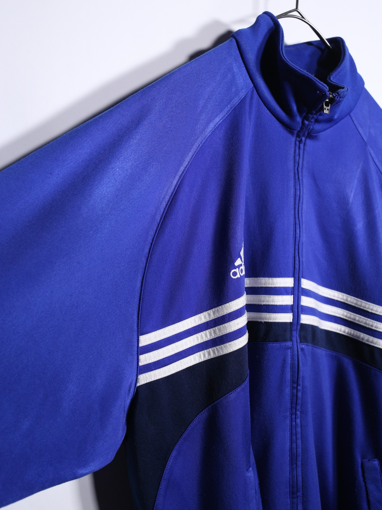 ”adidas” 刺繍 blue coloring track jacket - 14
