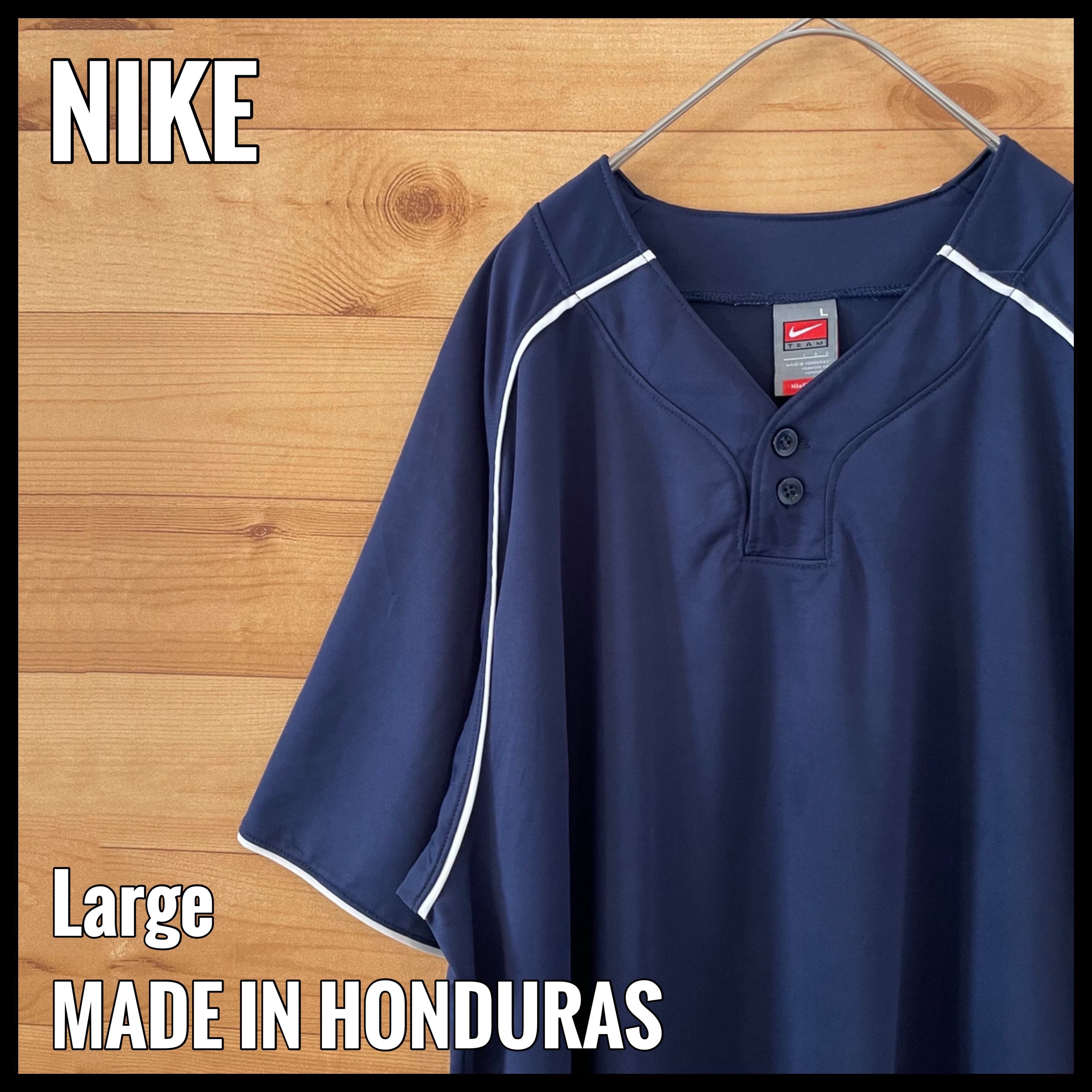 Nike ベースボールシャツ トレーニングシャツ 刺繍ロゴ スウッシュ ナイキ ポリエステル L Us古着 古着屋手ぶらがbest Nike ベースボールシャツ トレーニングシャツ 刺繍ロゴ スウッシュ ナイキ ポリエステル L Us古着 古着屋手ぶらがbest