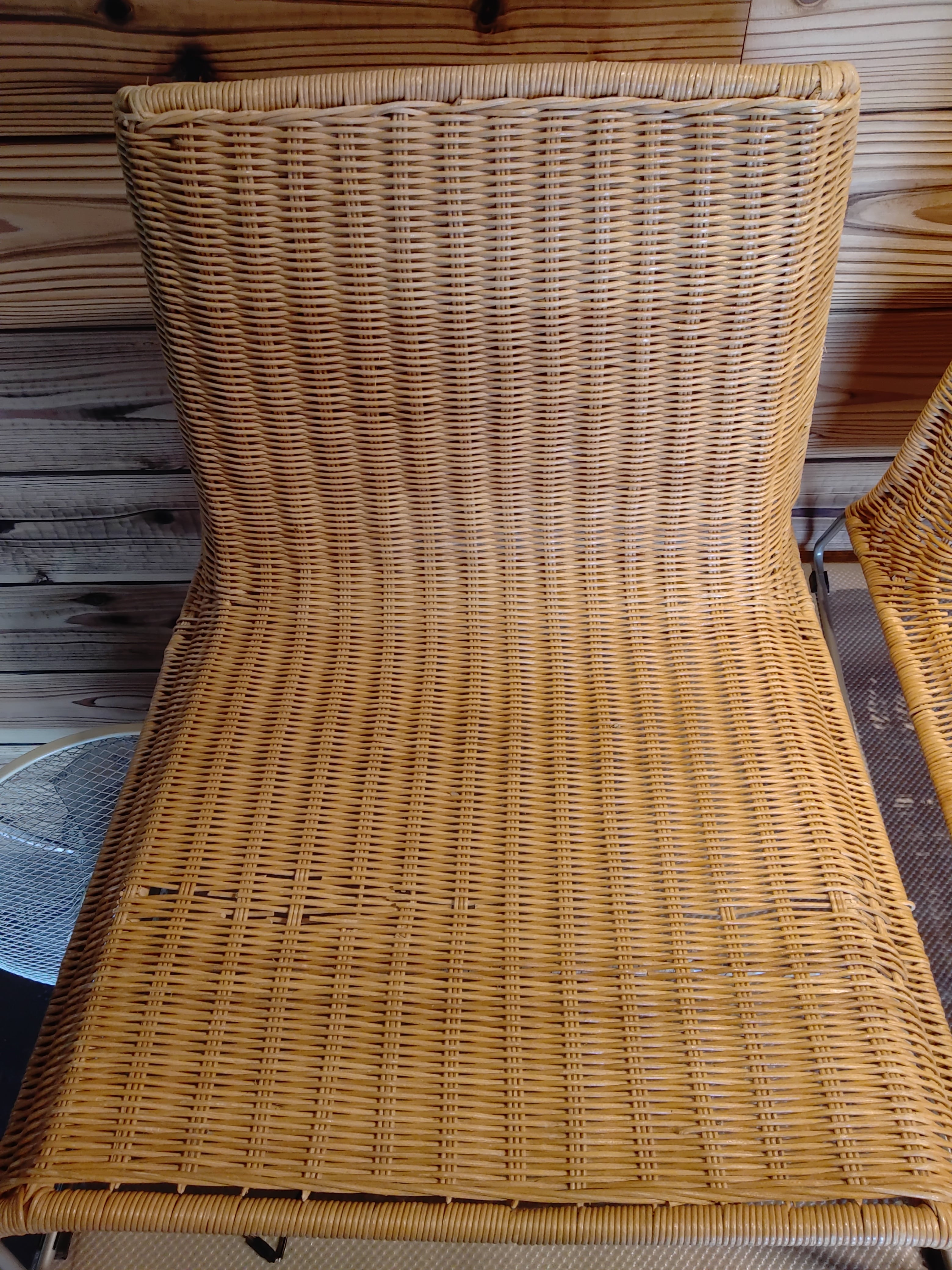 古いラタンの座椅子 藤のチェア | carpRepair