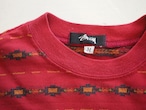 80’s Old Stussy Jacquard Pocket Tee Size:M /オールド ステューシー