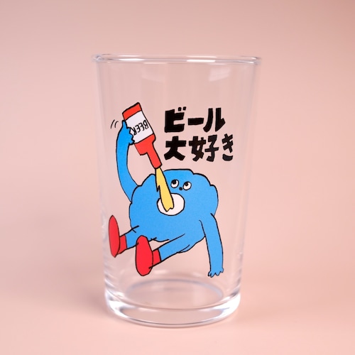 【松岡マサタカ】グラス「ビール大好き」