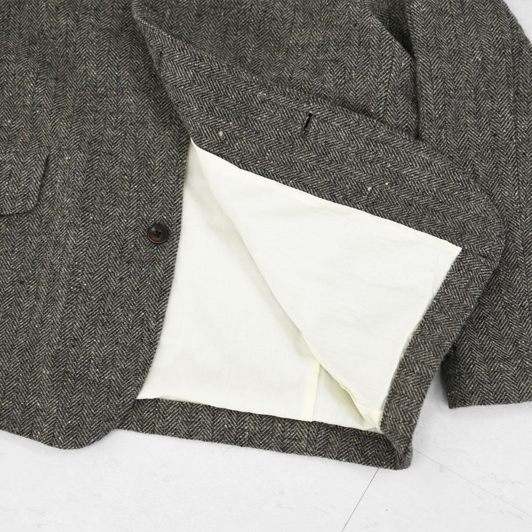 RINEN [リネン] 1/6ツィードヘリンボーン ラグランカバーオール