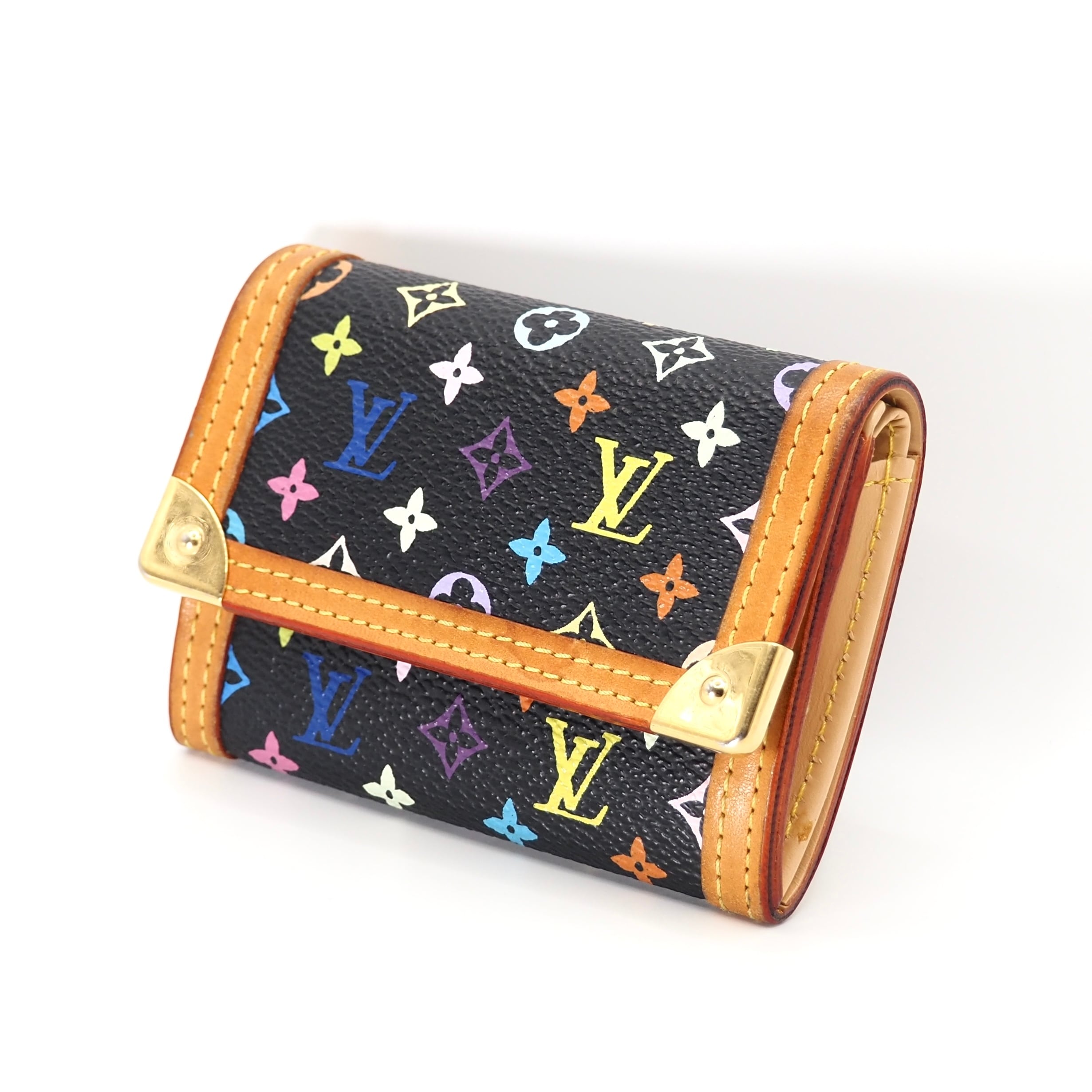 LOUIS VUITTON モノグラムマルチカラー ポルトモネ・プラ 財布 ルイヴィトン