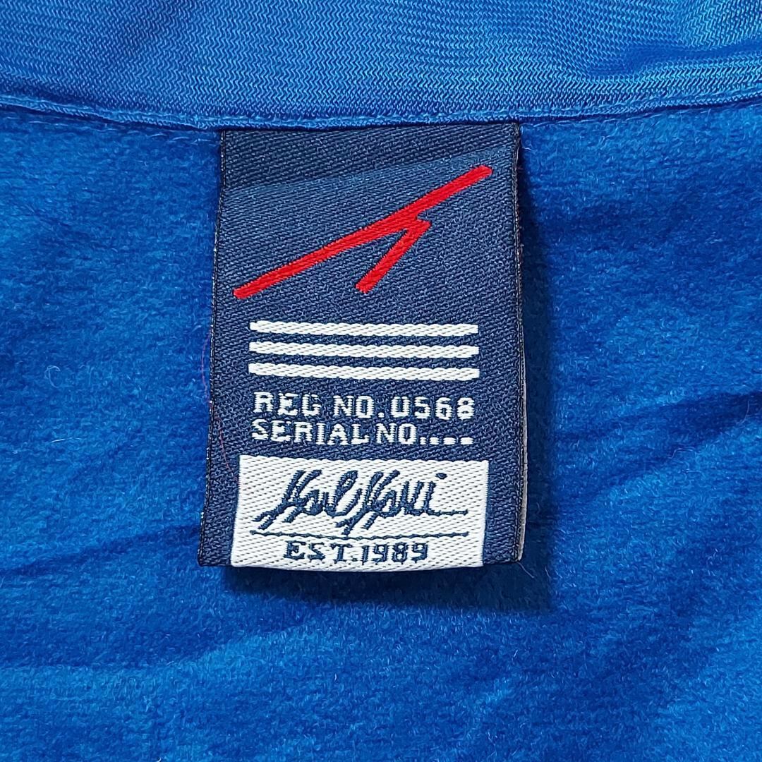 カールカナイ 袖ロゴテープ トラックジャケット 刺繍 XL ブルー 青 赤