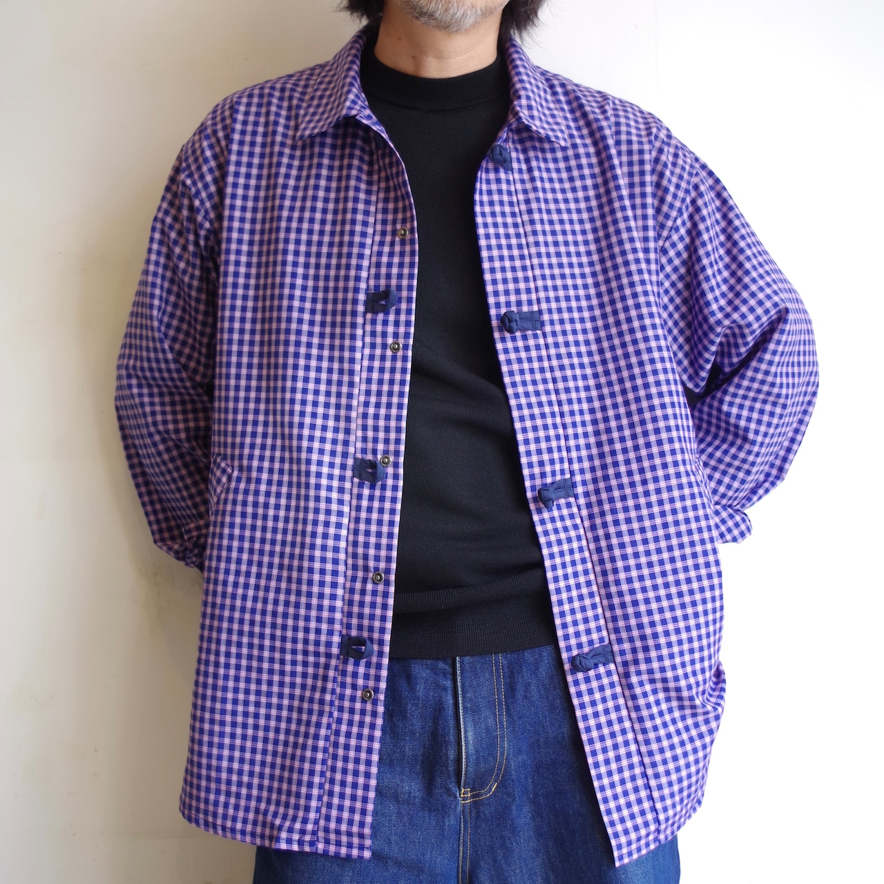 kelen   CHINA BUTTON CHECK SHIRTS "BRETON"