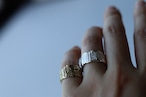 ami. 編  ring   wide   / 14KGP （金メッキ）