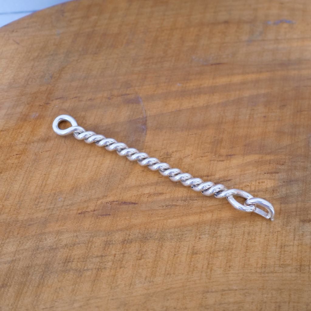 HERMES エルメス 90's Torsade Bracelet ブレスレット シルバー size