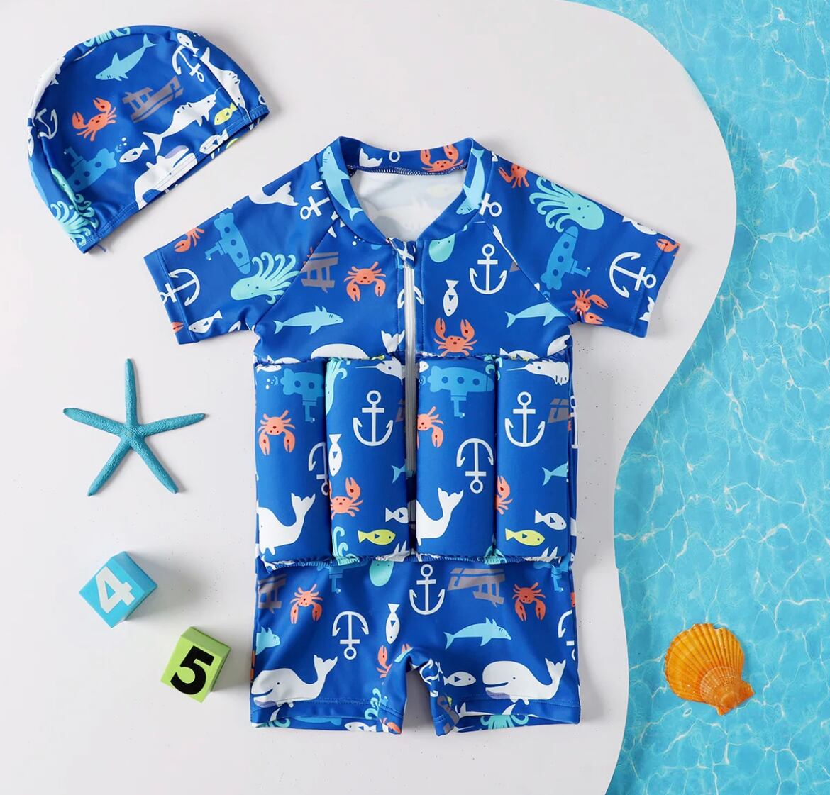 フローティングラッシュガード半袖水着