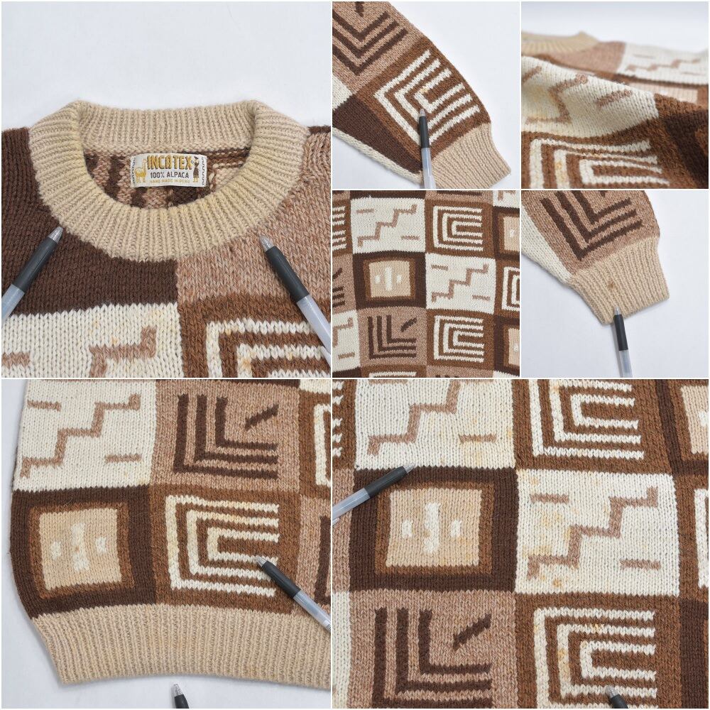 90s～ INCA-TEX インカテックス パッチワーク風デザイン アルパカ