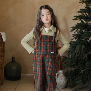 «予約»«ジュニアサイズあり»«Urban rabbit» チェックオーバーオール