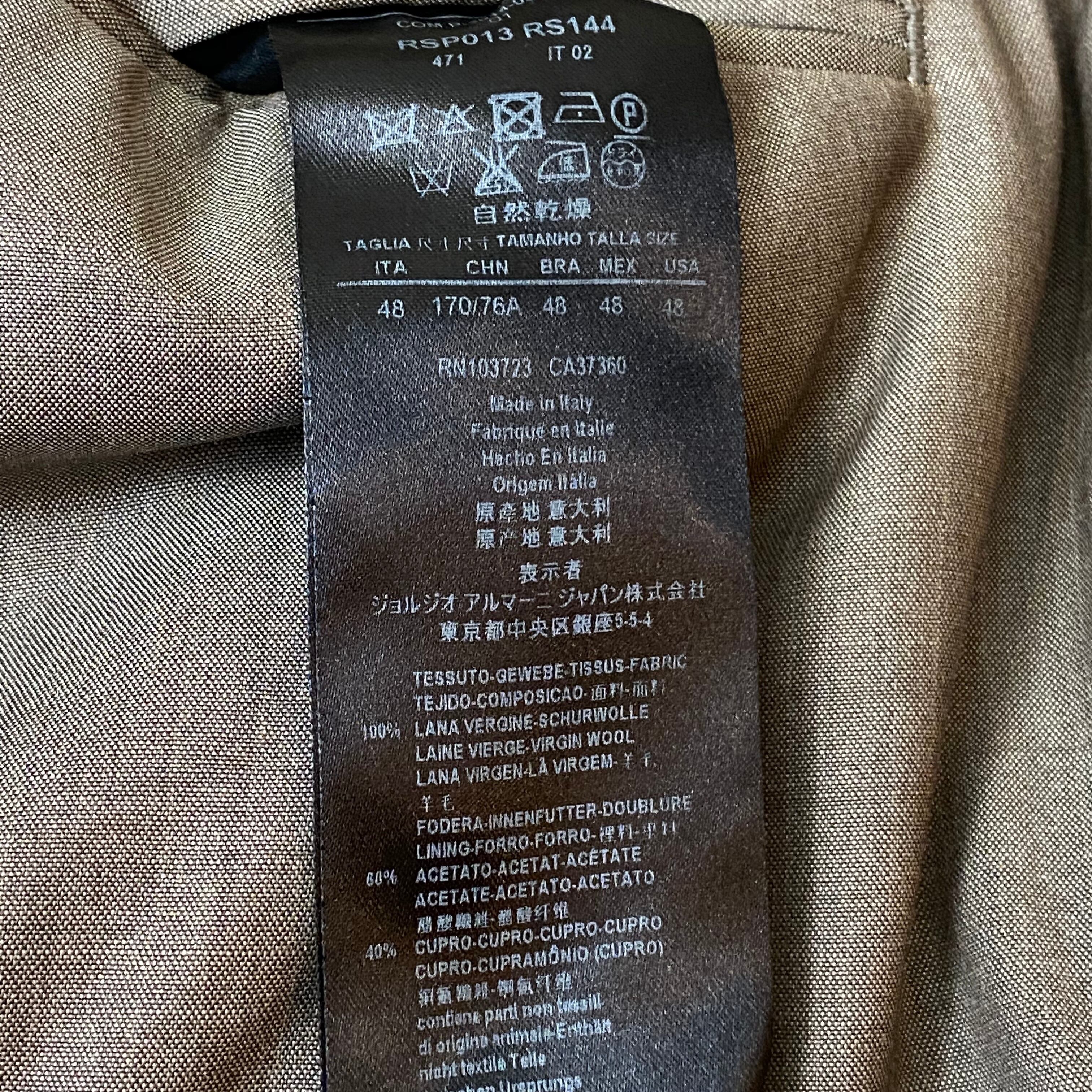 GIORGIO ARMANI no tucked easy slacks | NOIR ONLINE