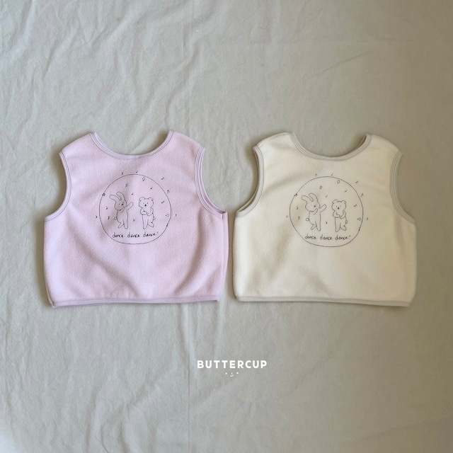 【取寄】buttercup|dance dance reversible vest|ダンスダンスリバーシブルベスト|XS-XL|kids|26 autumn