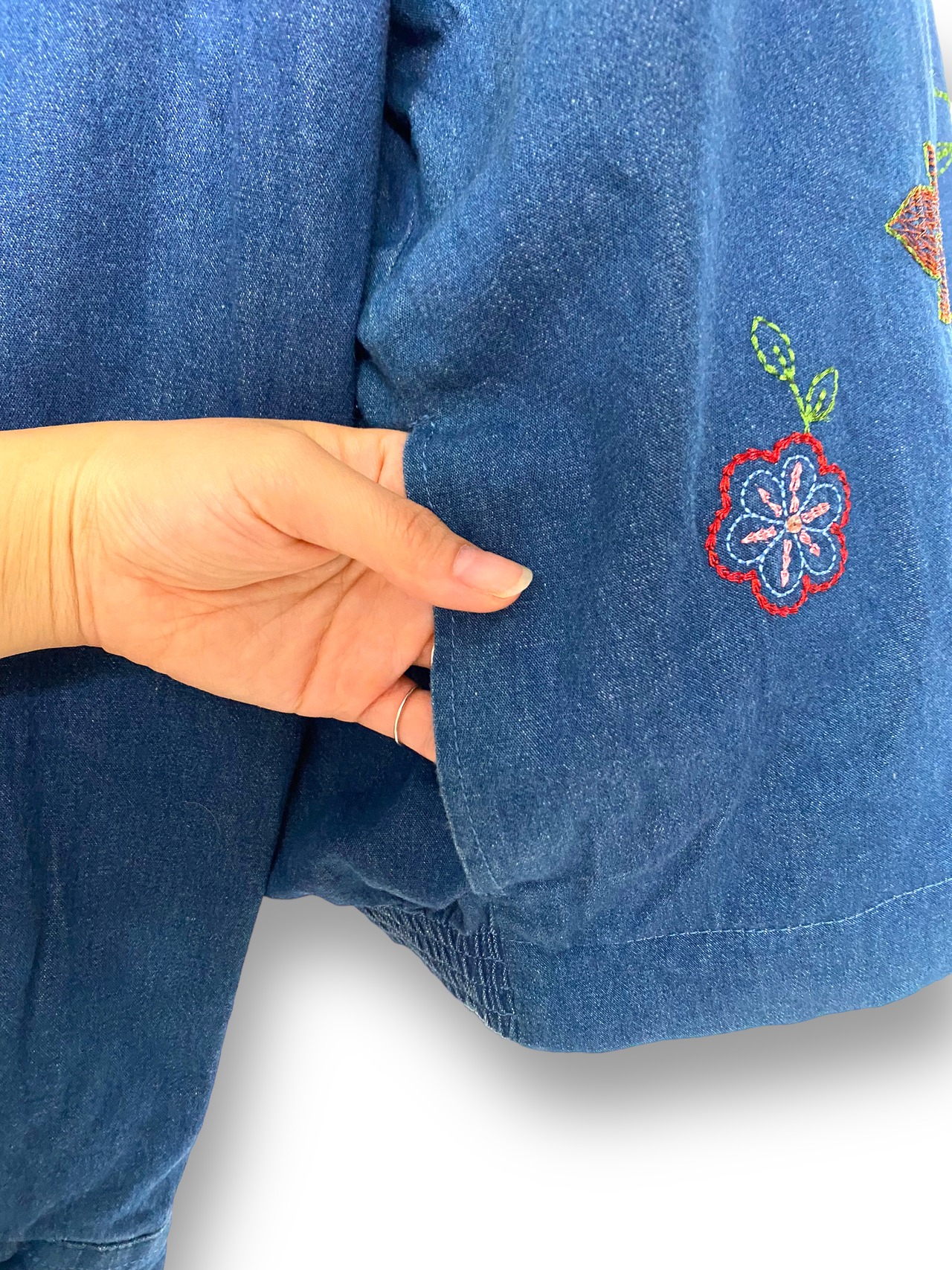 Embroidery denims jacket