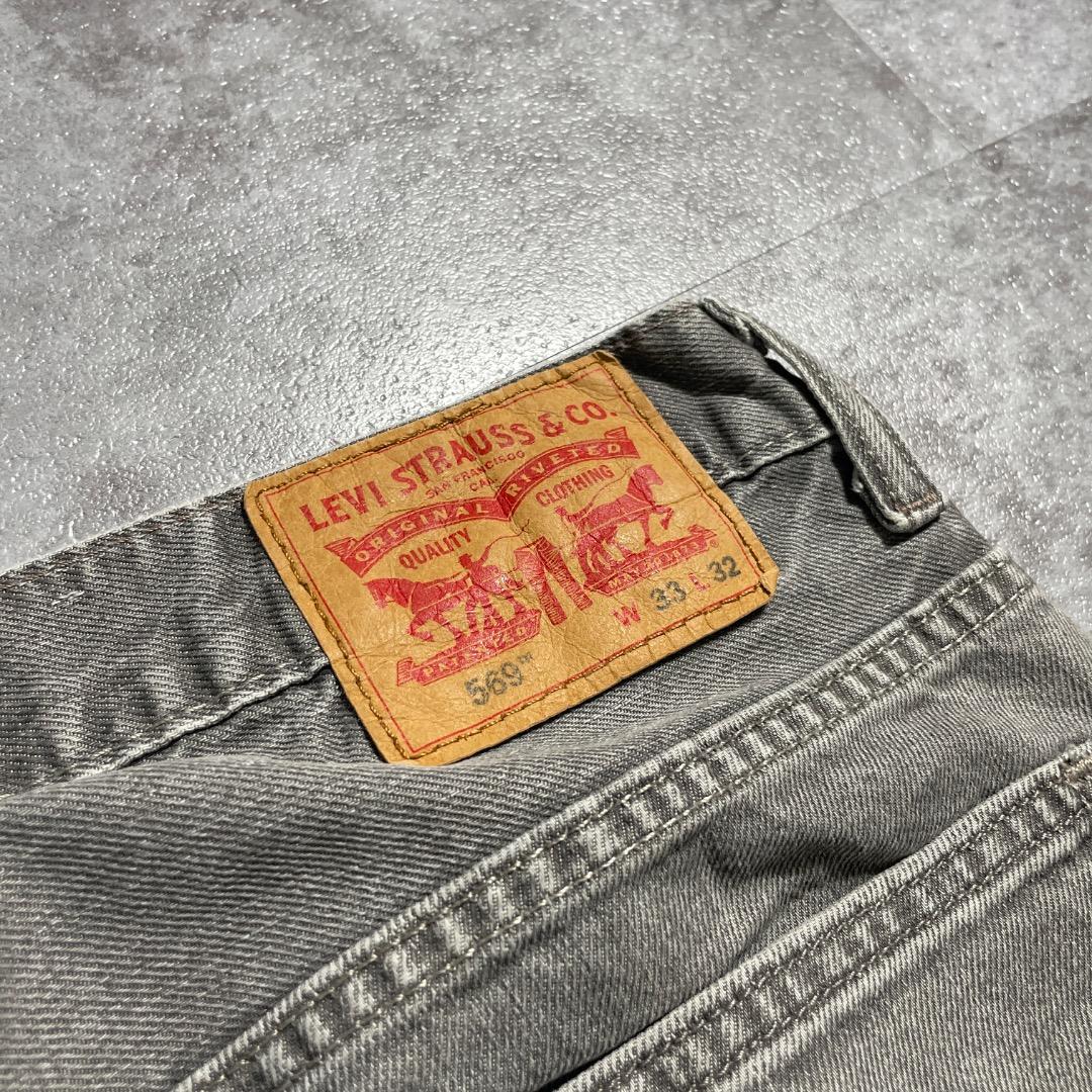 W33 L32】 japan levi's 先染ブラック リーバイス 569 | ib2
