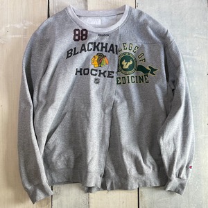 CHANGES / REMAKE W crew sweat / gray