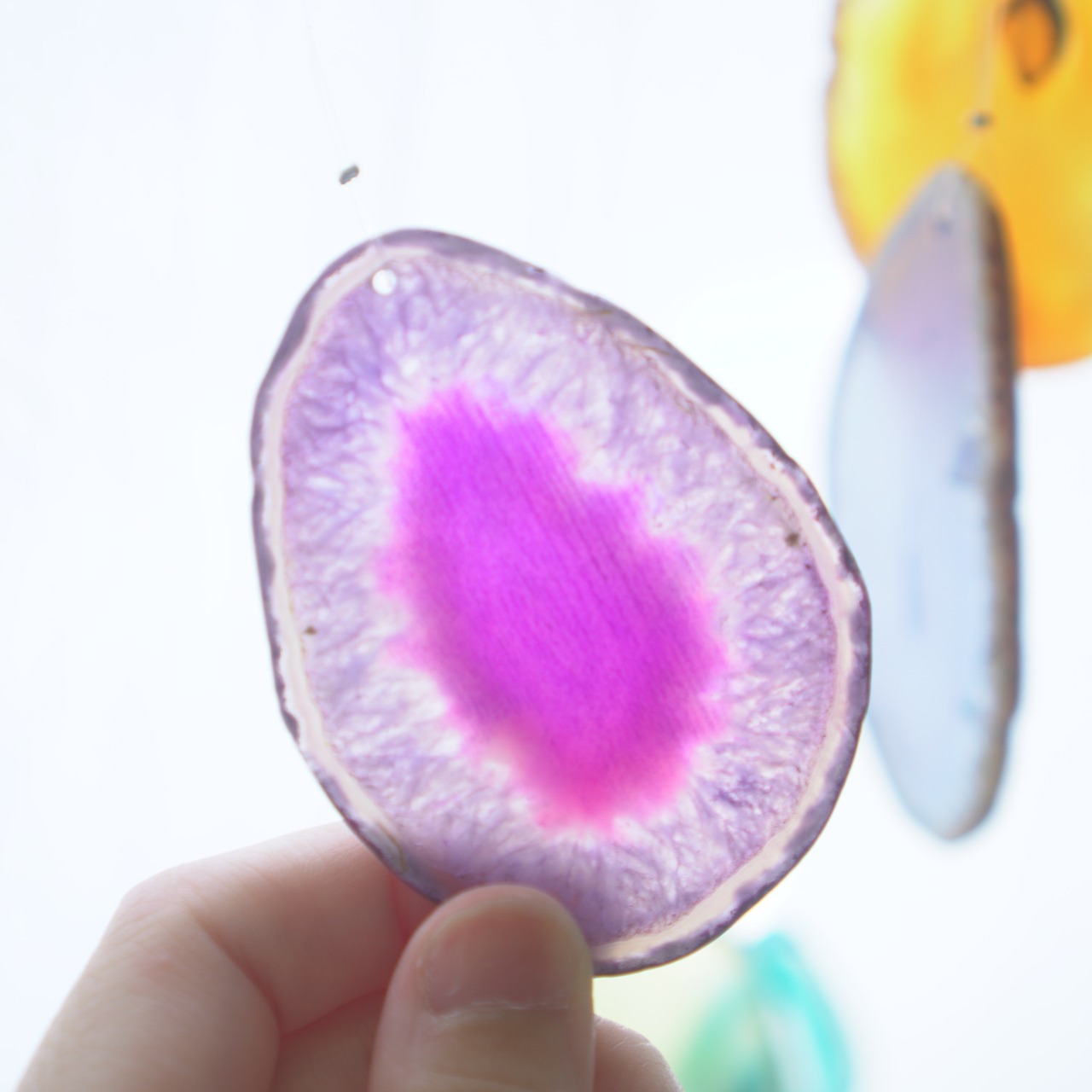 Flower Bouquet - アゲートヒーリングチャイム / Agate Sun Catcher Wind Chime 026