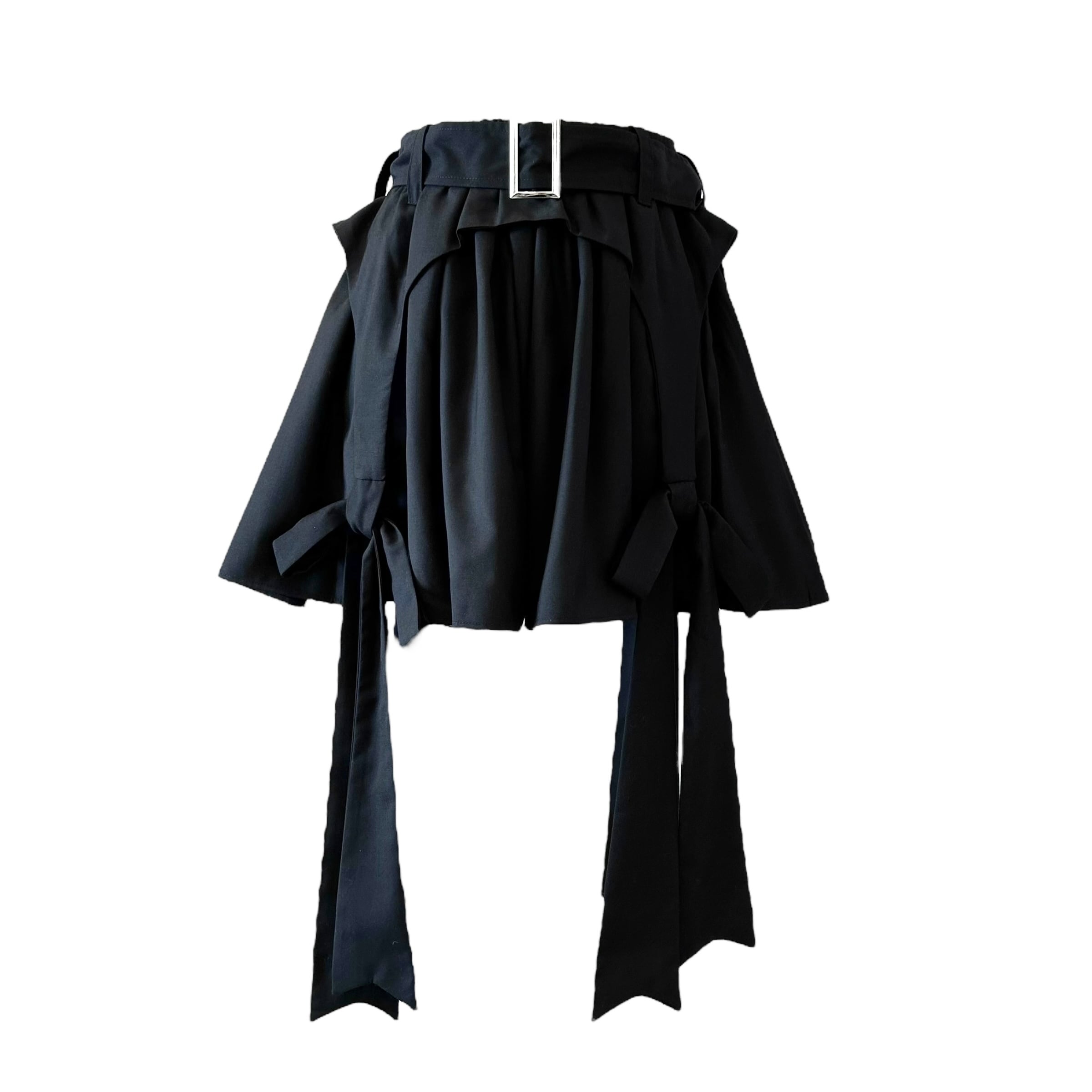 リボンガーターショートパンツ BLACK