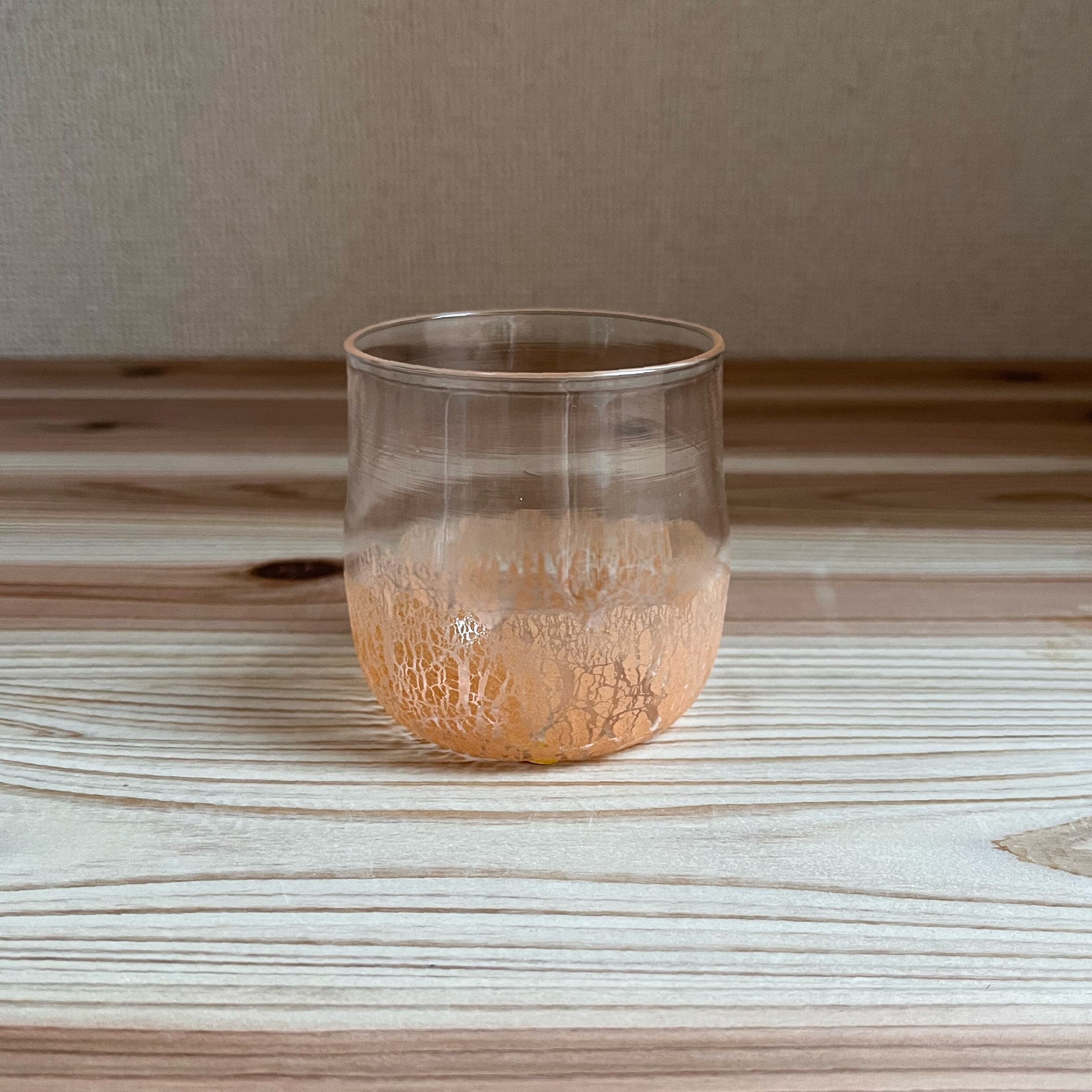 glass studio 三日月 Toudoグラス(クリア/赤土) ③