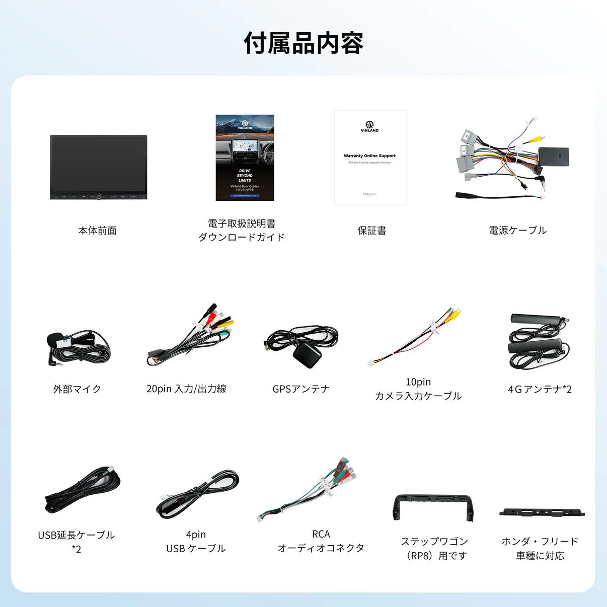RVFR24 ホンダ ステップワゴン RP6/RP7/RP8 & フリード GT1〜GT8専用