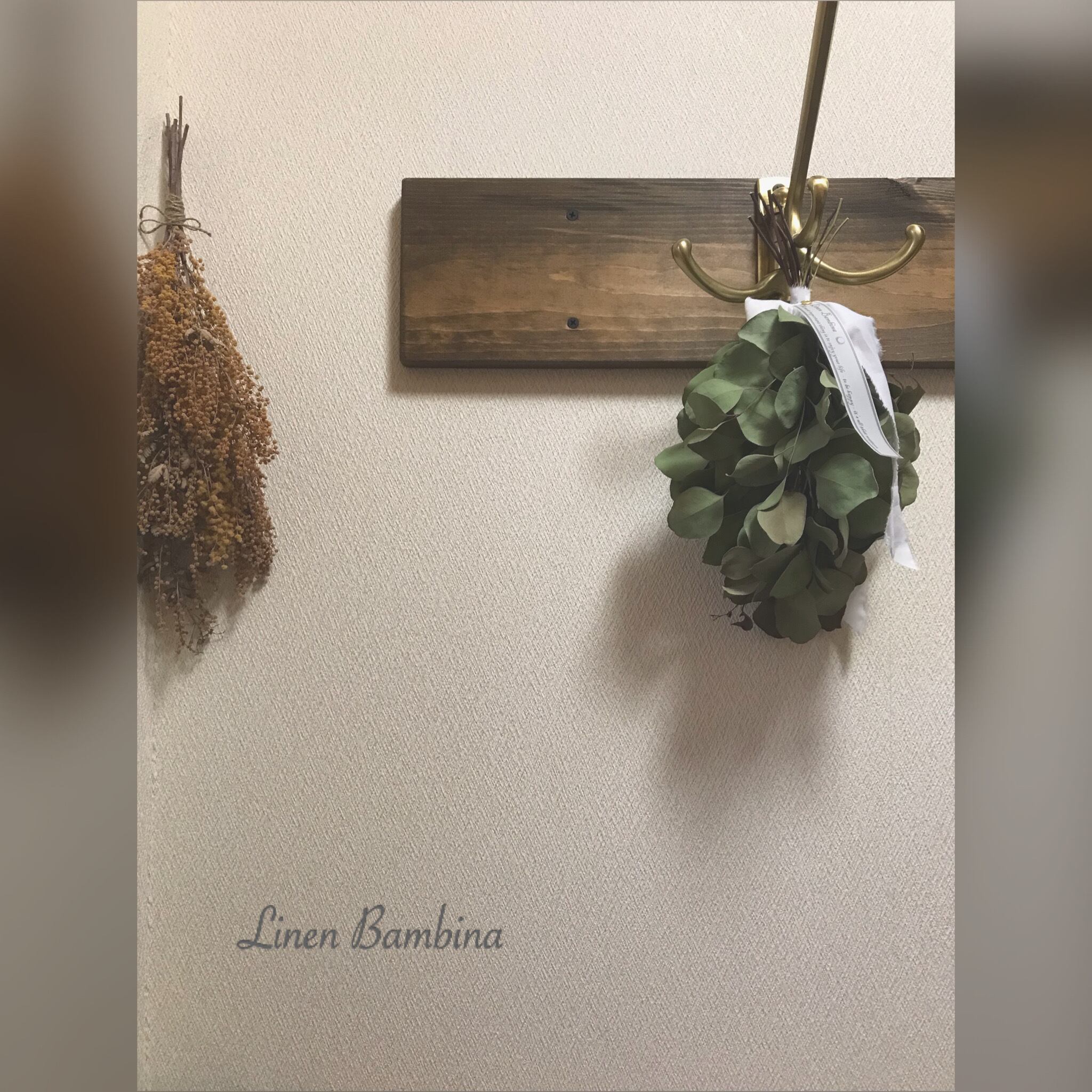 ユーカリポポラスのシンプルスワッグ❁⃘*.゜ S | LinenBambina