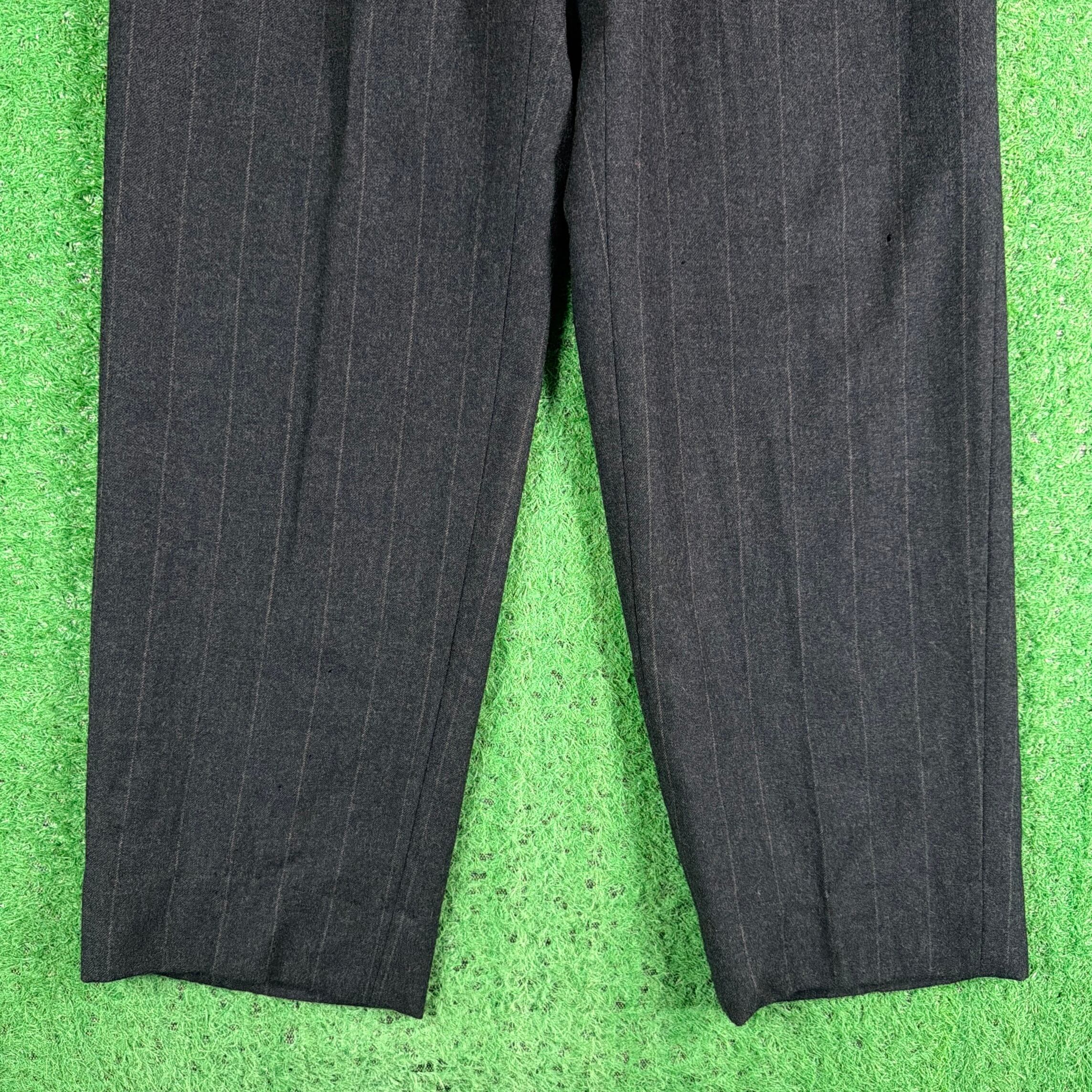 Men's】 80 s - 90s 2タック ストライプ スラックス パンツ / 80年代