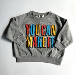 NeWo Colorful Logo Sweatshirt【100-140cm】Grey
