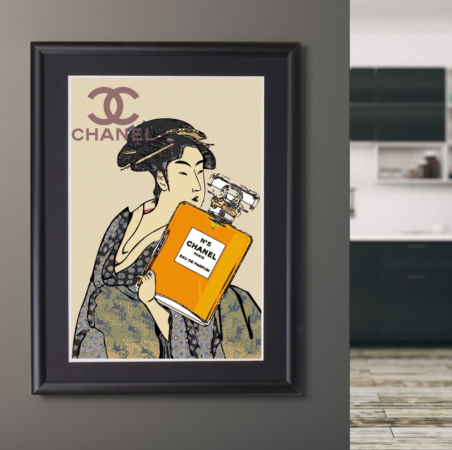 最終値下げ！シャネルオマージュ アートポスター