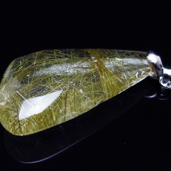 プラチナルチルクォーツ ペンダント 一点物 メール便可 [M便 1/20] 112-13189