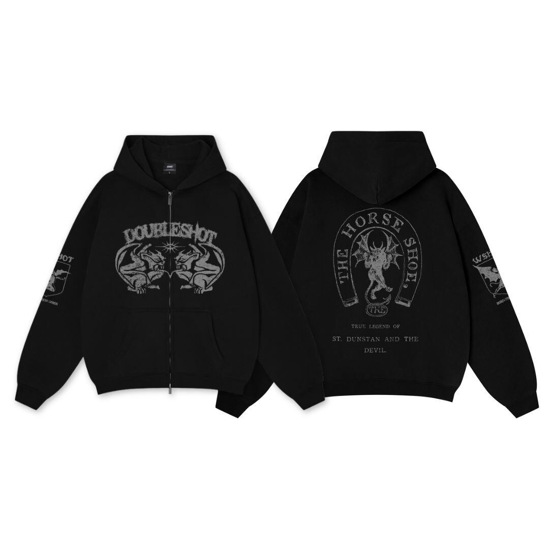 WSHOT Original Horseshoe Devil Zip Hoodie WS136 | wshot