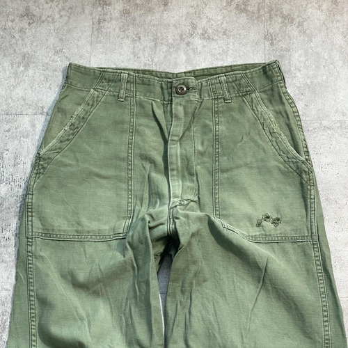60-70s アメリカ軍 実物 OG107 ベイカーパンツ 32/33 詳細写真3