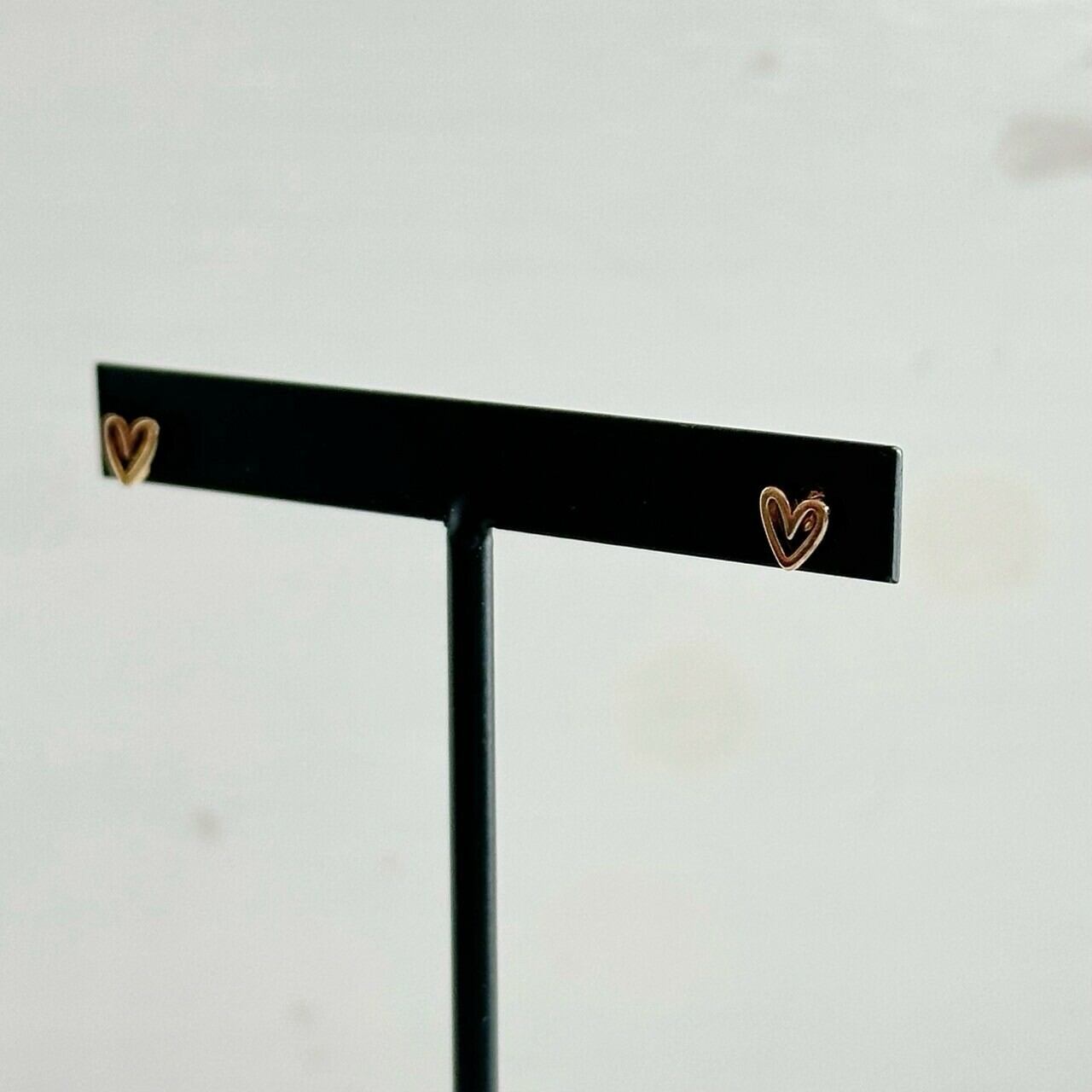 【SELECT】サージカルステンレス　ハート型ピアス