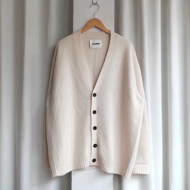 JIL SANDER 22AW BOILED WOOL OVER SIZE CARDIGAN