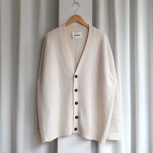 JIL SANDER 22AW BOILED WOOL OVER SIZE CARDIGAN