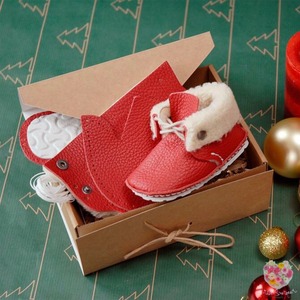 《First Baby Shoes》Model : RIE ファーストシューズ手作りキット Red