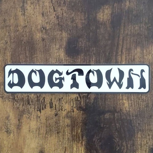 【ST-34】Dogtown Skateboard ドッグタウン STICKER スケートボード ステッカー Bar Logo 4.1×20.3