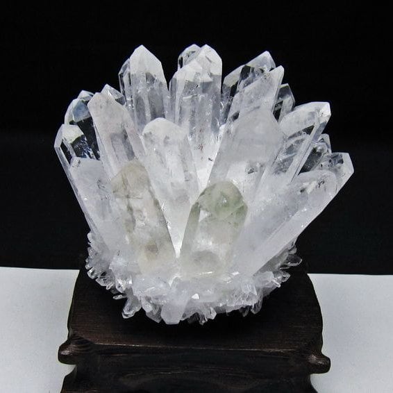 水晶 クラスター 水晶 原石 水晶クラスター 台座付属 一点物 182-8665