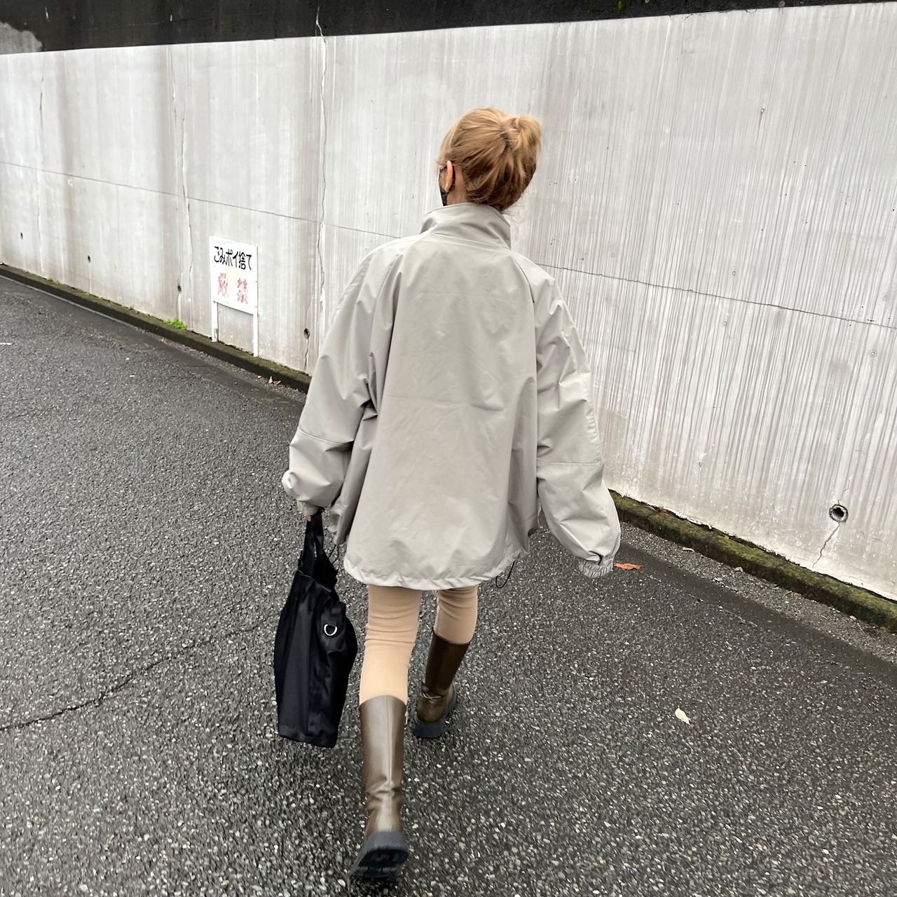 撥水防水ストレッチマウンテンpk／ライトカーキ