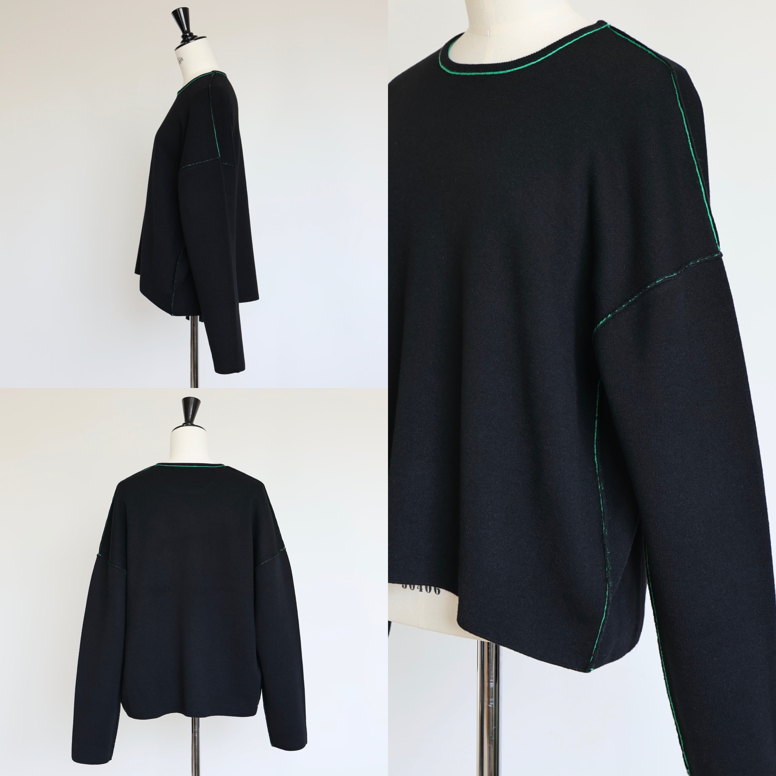 ジプソフィア W face knit tops ネイビー gypsohila