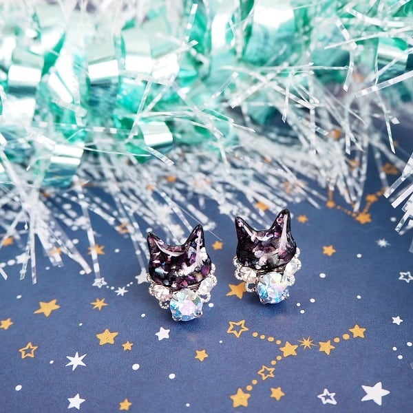 ショコラにゃんこ（チョコレート）ピアス/イヤリング | 星猫工房