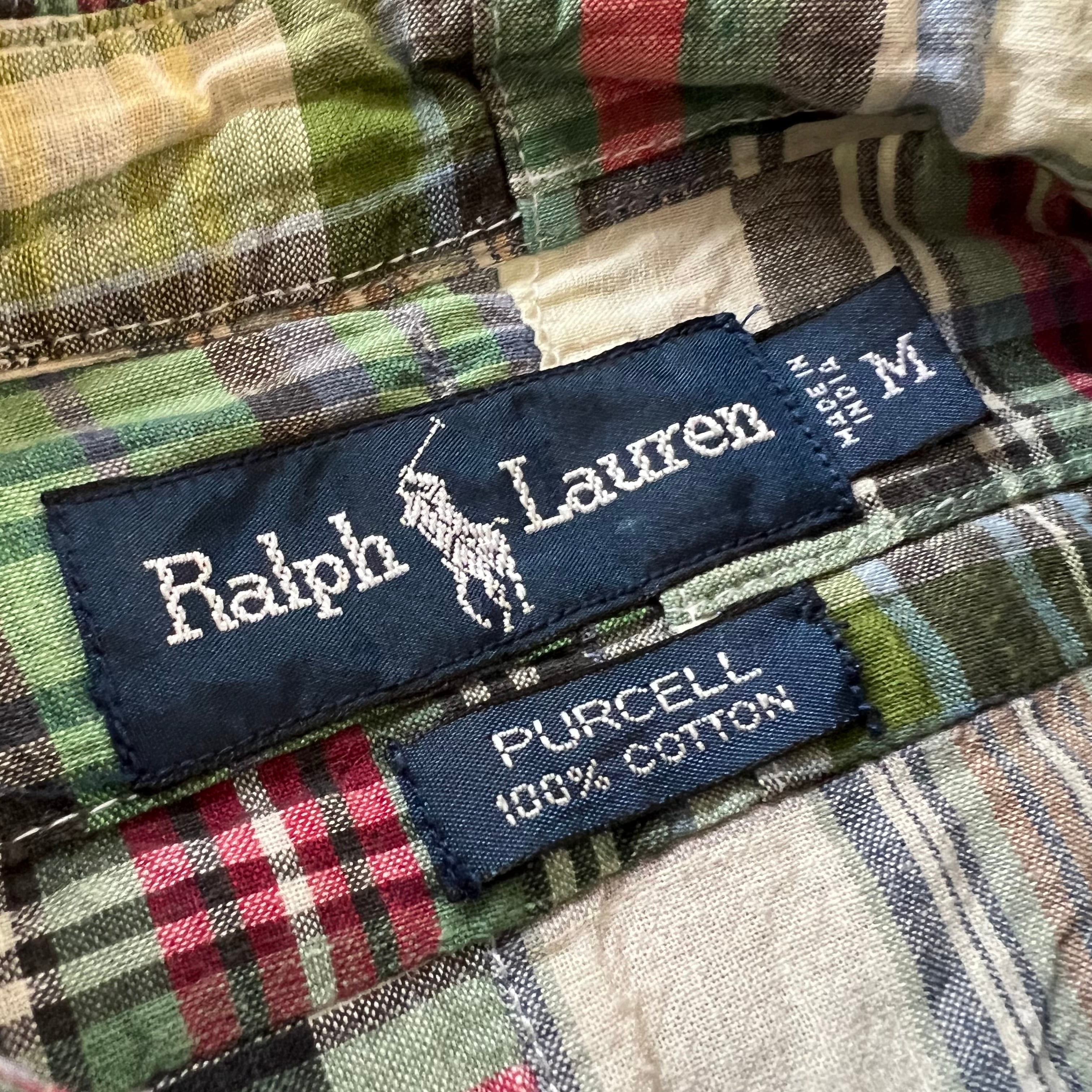 Ralph Lauren ラルフローレン パッチワーク クレイジーパターン 長袖