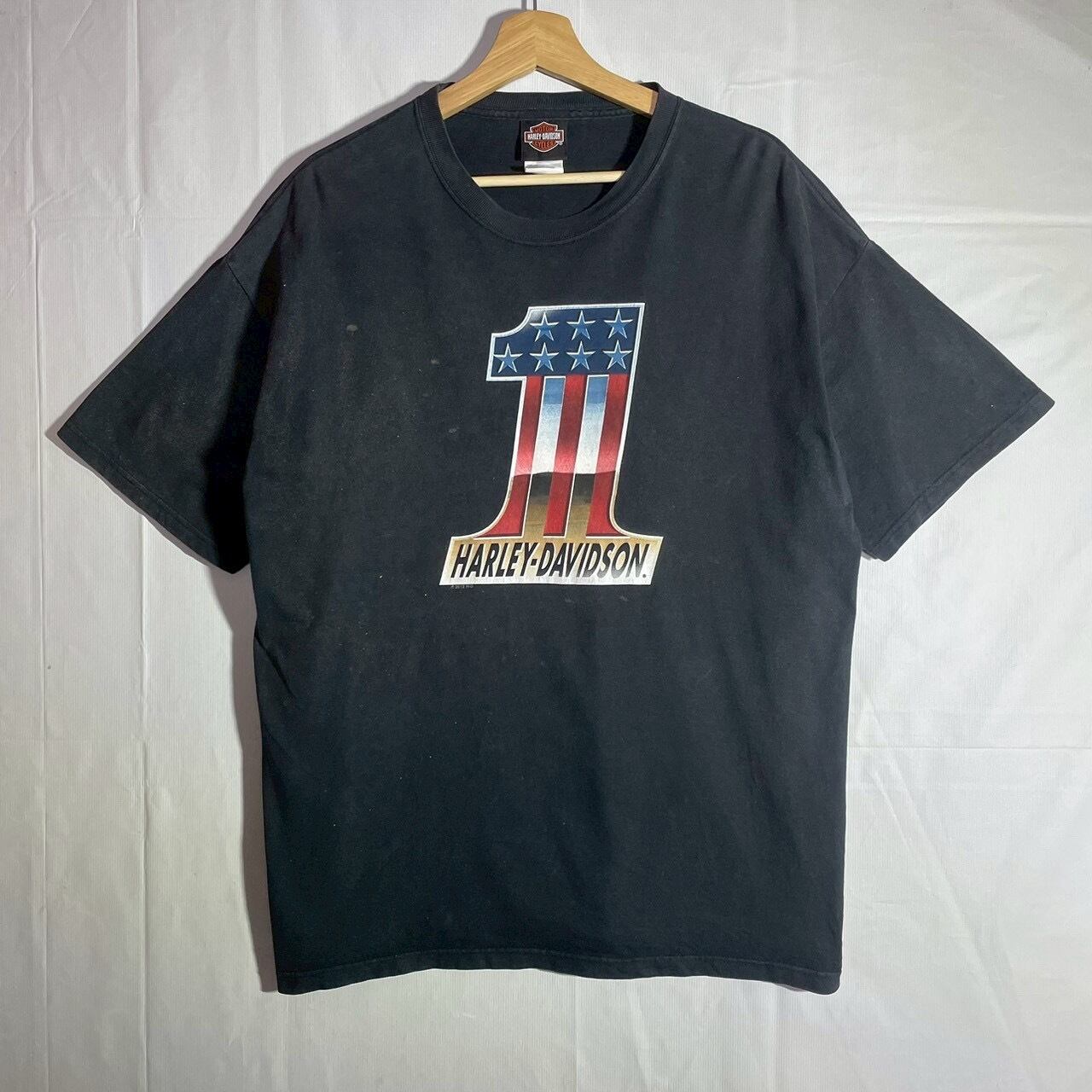 00s HarleyDavidson ハーレーダビッドソン No1 Tシャツ ブラック 半袖