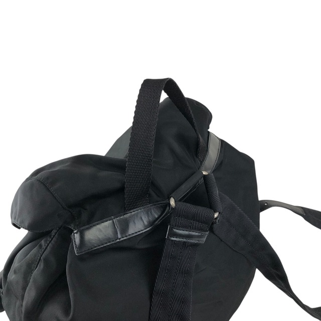PRADA プラダ バックパック ブラック トライアングルロゴ ナイロン フロントバックル vintage ヴィンテージ オールド gesjwg