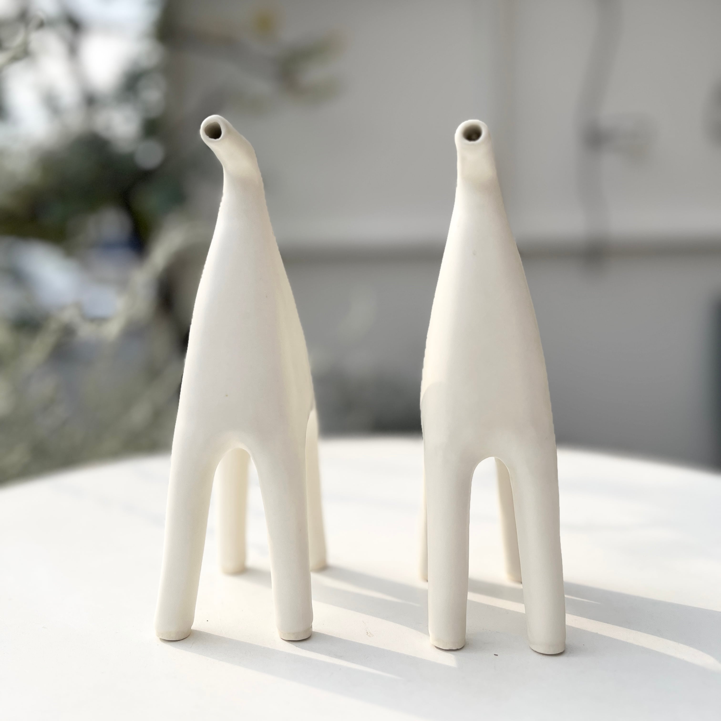 ねじれビン　変形瓶　オブジェ オノマトペ ファクトロー シカサーン 花びん オブジェ 午 十二支