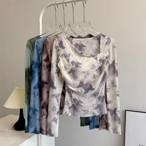 Misty Mesh Long Sleeve Top【4colors】2752