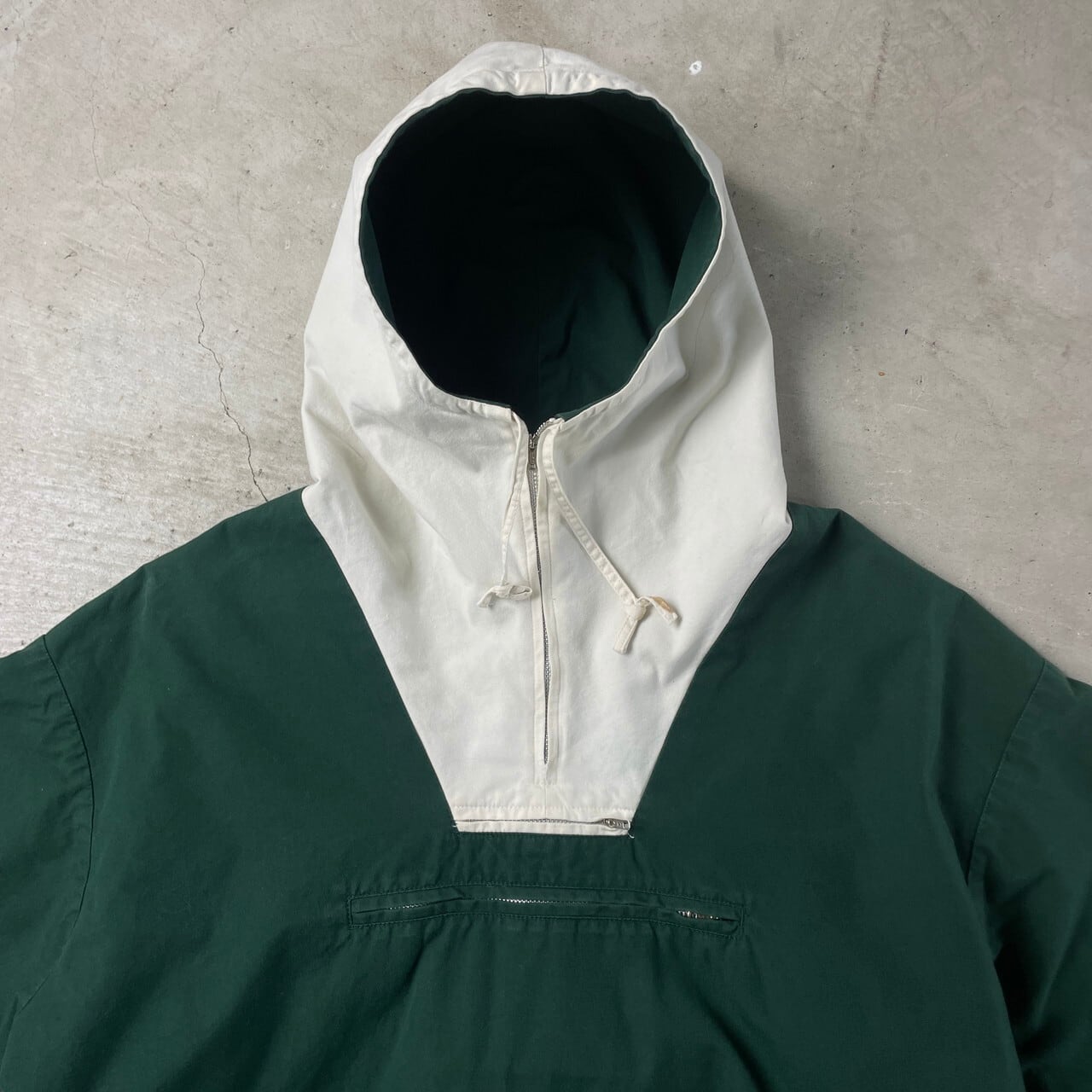 90年代 J.CREW Jクルー コットンアノラックパーカー ツートンカラー 