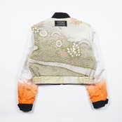【BJK-L0010】再構築リバーシブル着物ボンバー KIMONO REVERSIBLE BOMBER JACKET