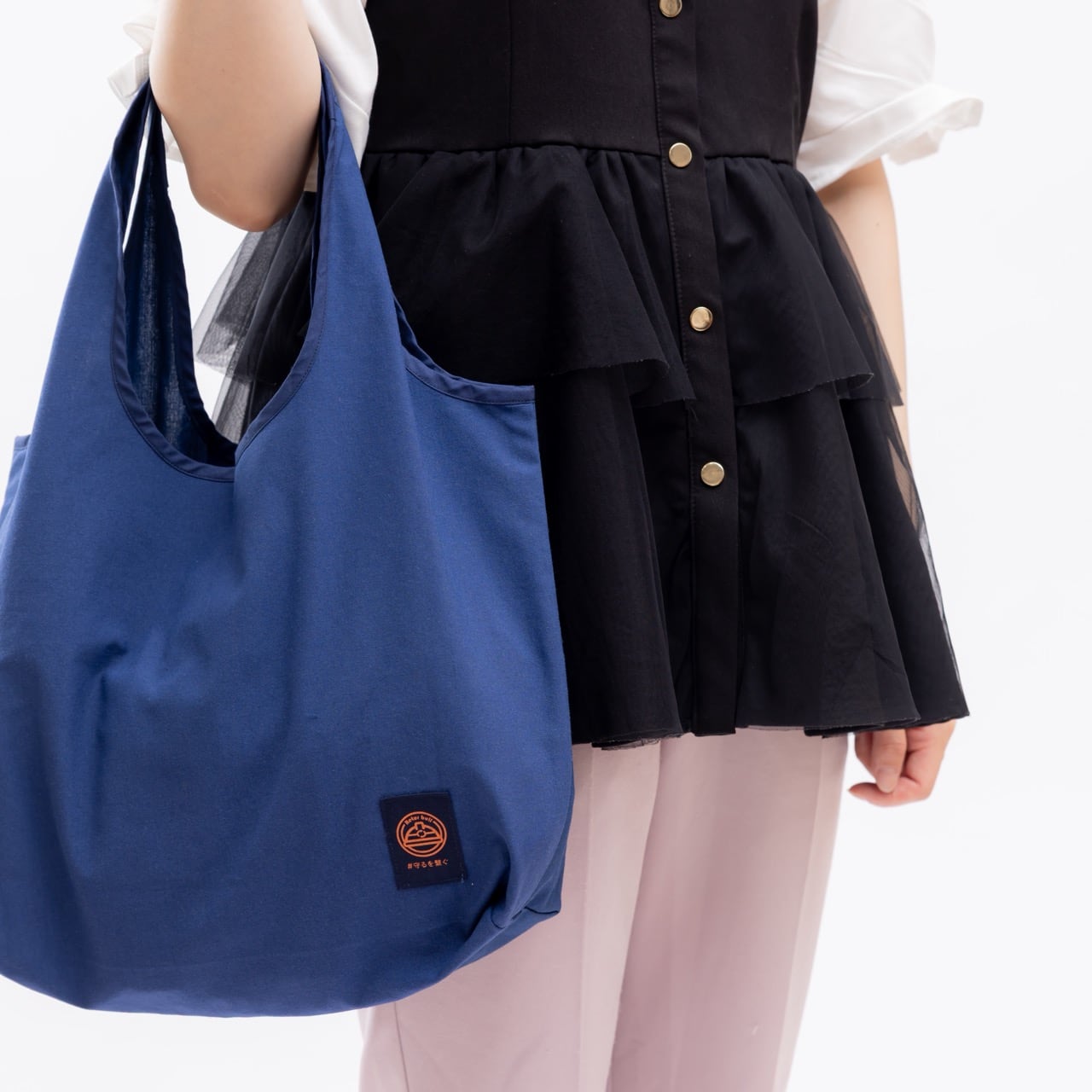消防活動服からできたエコバッグB【OKAYAMA】