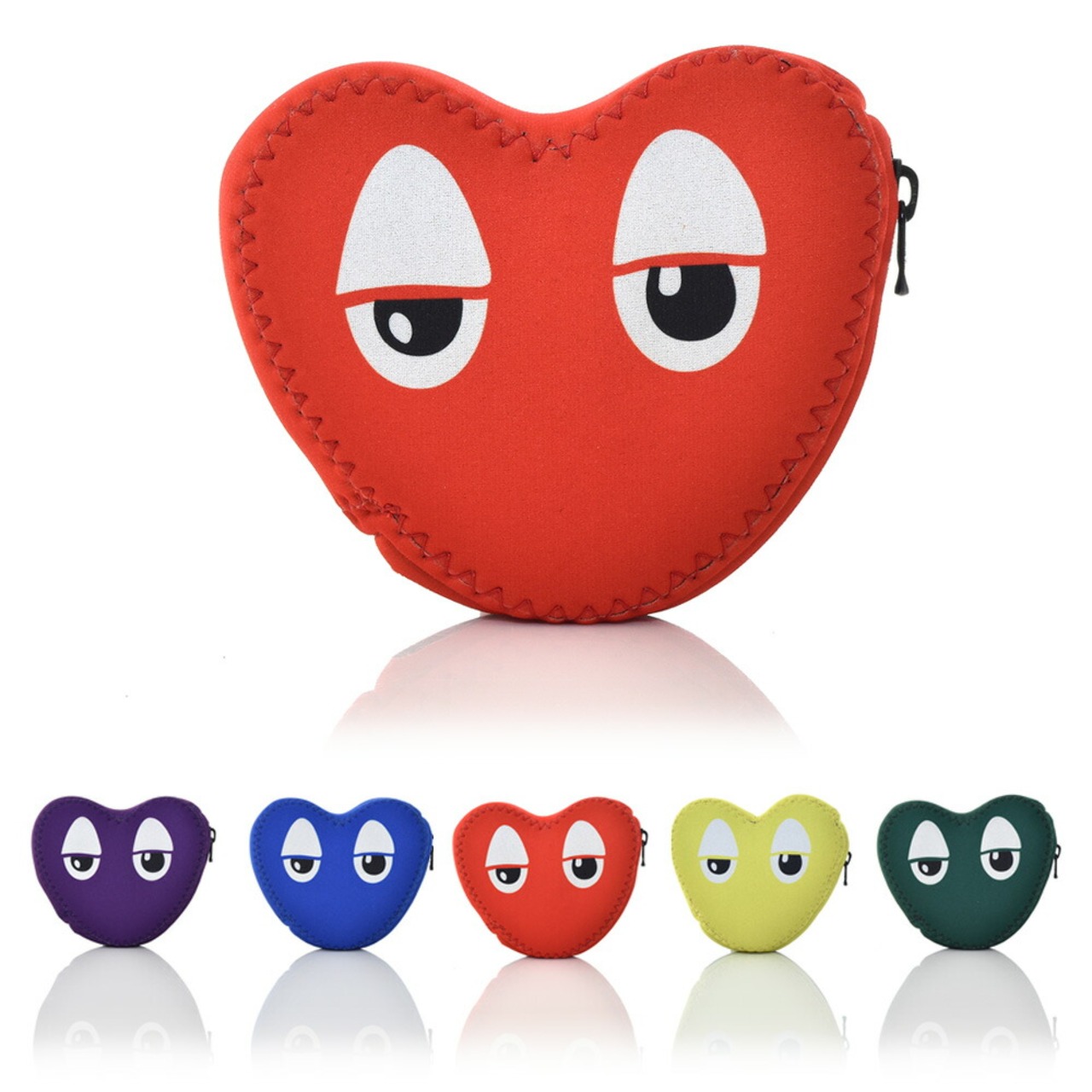 Hiyucaヒユカ ハートさま ポーチ ウェットスーツ生地 HEART-SAMA POUCH