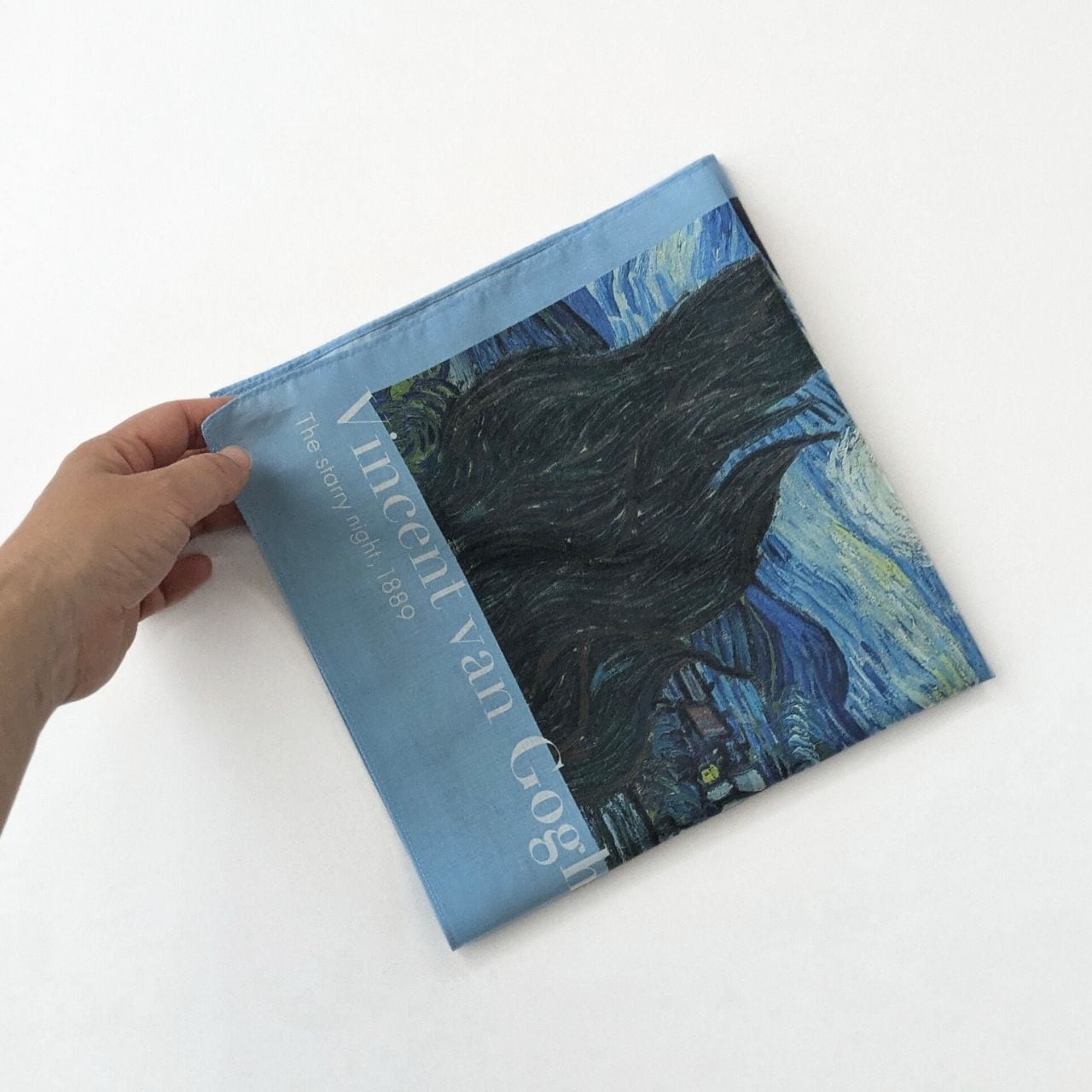 ゴッホ 大判ハンカチ 星月夜＜東京都美術館ミュージアムショップ