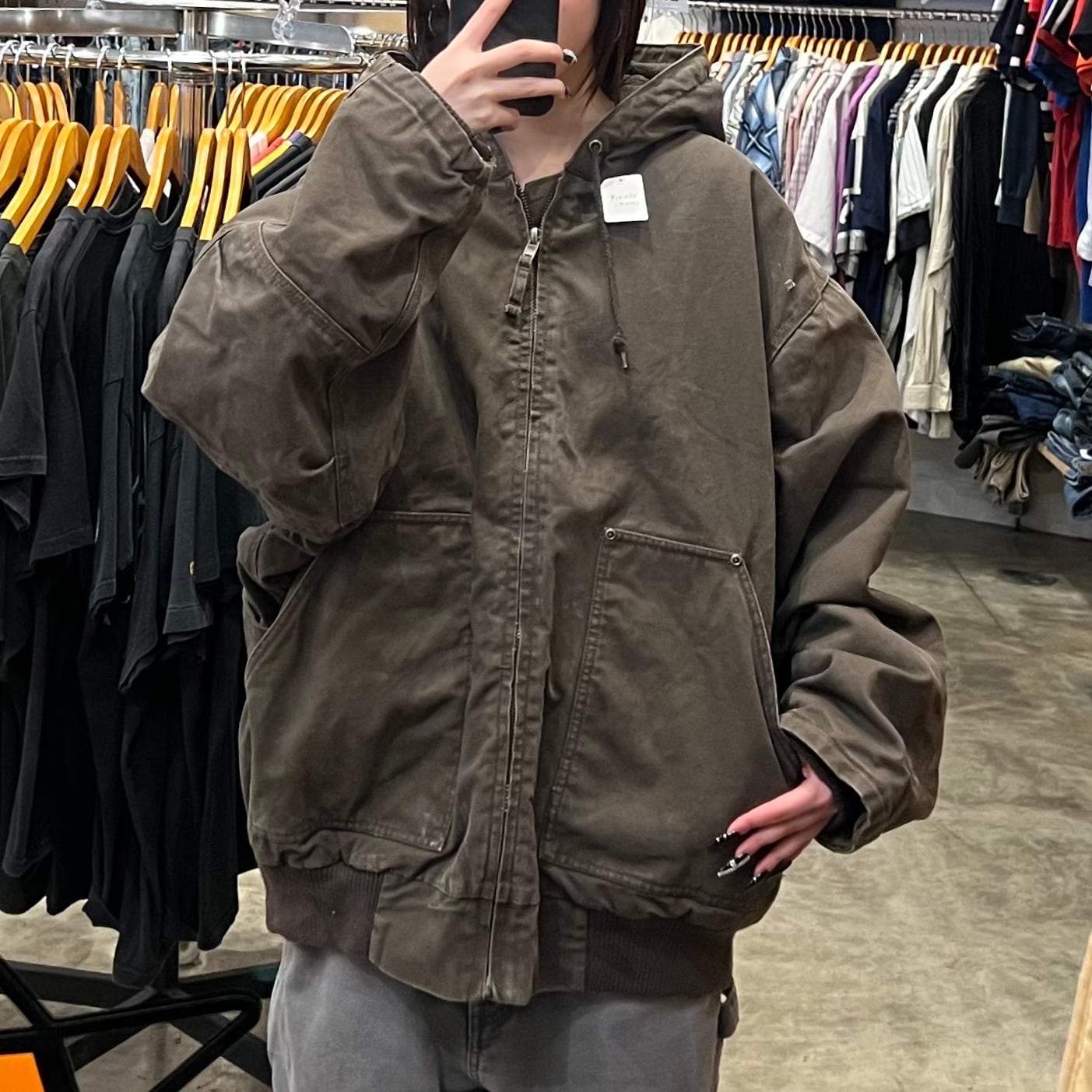 Lカーハート ダックジャケット デトロイトアクティブスイングトップドリズラー古着 L》 Carhartt カーハート アクティブジャケット ダックジャケット ワン